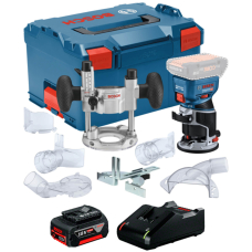 Аккумуляторный фрезер Bosch GKF 18V-8 Professional, с акб 4 Ah и з/у GAL 18V-40, в кейсе L-Boxx 238