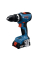 Акумуляторний ударний дриль-шурупокрут Bosch GSB 18V-65 Professional з ліхтарем GLI 18V-300, 2 акб GBA 18V 2.0 Ah і з/п GAL 18V-20, у кейсі