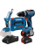 Аккумуляторная ударная дрель-шуруповерт Bosch GSB 18V-65 Professional с фонариком GLI 18V-300, 2 акб GBA 18V 5 Ah и з/у GAL 18V-40, в L-BOXX 136N
