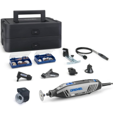 Многофункциональный инструмент Dremel 4250 Platinum+ c LED-фонариком, 6 насадками и 128 аксессуарами, в кейсе