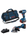 Набор аккумуляторных инструментов Bosch Professional: дрель-шуруповерт GSR 18V-45, УШМ GWS 18V-8 с 2 акб GBA 18V 4.0 Ah и з/у GAL 18V-40 в сумке M-BAG