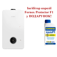 Газовый конденсационный котел Bosch Condens 2300i W GC2300iW 24/30 C 23+Ингибитор коррозии для отопительных систем Fernox Protector F1, 500 мл