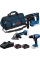 Набор аккумуляторных инструментов Bosch Professional GSB 18V-25, GBH 18V-18, GWS 18V-8 (125), 2 акб GBA 18 V 4.0 Ah, з/у GAL 18V-40, в M-bag