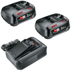 Стартовый комплект Bosch Starter Set 18V, 2 акб 18V 2.5 Аh, з/у AL 18V-44
