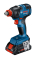 Аккумуляторный ударный гайковерт Bosch GDX 18V-200 Professional, без акб и з/у