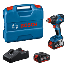 Аккумуляторный ударный гайковерт Bosch GDX 18V-200 Professional c 2 акб GBA 18V 4.0 Ah и з/у GAL 18V-40, в кейсе