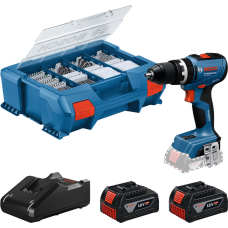 Аккумуляторная ударный дрель-шуруповерт Bosch GSB 18V-65 Professional, 2 акб GBA 18V 4.0 Ah и з/у GAL 18V-40, в кейсе Pick&Click L