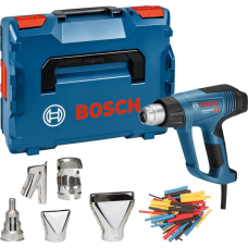 Технический фен Bosch GHG 23-66 Professional с комплектом насадок и термоусадочними трубками, в L-BOXX 136