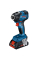 Акумуляторний ударний гайковерт Bosch GDR 18V-200 Professional, 2 акб GBA 18 V 4.0 Ah, з/п GAL 18V-40, в кейсі