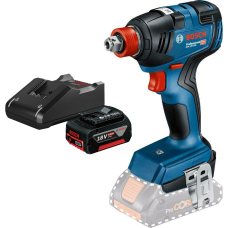 Аккумуляторный ударный гайковерт Bosch GDX 18V-200 Professional, 1 акб GBA 18 V 4.0 Ah и з/у GAL 18V-40