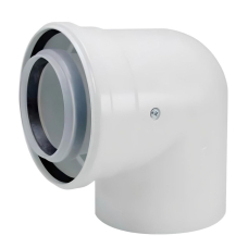 Коаксиальное колено 90° HT для конденсационного котла Baxi, 60/100 мм