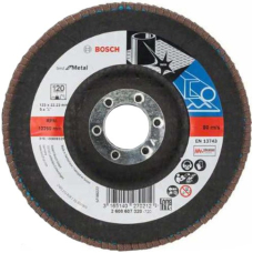 Складчастий шліфкруг Bosch Best for Metal, X571, 125×22,23 мм, К120