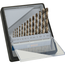 Набір свердел спіральних Bosch PRO Stainless Steel HSS-Co, 1.5-6.5 мм, 13 шт