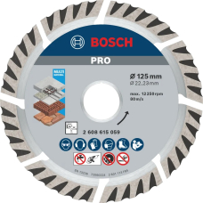 Алмазний круг Bosch PRO Multi Material 125х22.23х2 мм, 10 шт