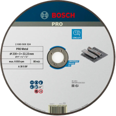 Круг відрізний Bosch PRO Metal 230x3x22.23 мм, прямий