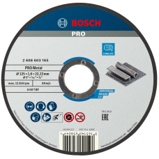 Круг відрізний Bosch PRO Metal A 60 T BF 125×1.6×22.23 мм