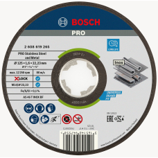 Круг відрізний Bosch X-Lock PRO Stainless Steel and Metal AS 46 T INOX BF 125×1.6×22.23 мм
