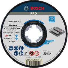 Круг відрізний Bosch X-Lock PRO Metal 115×2.5×22.23 мм