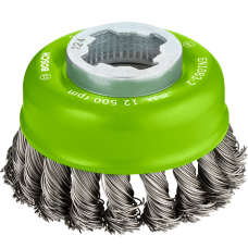 Щітка зачисна Bosch X-Lock 75 мм вузлики Inox 0,5 мм