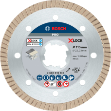 Алмазный диск Bosch X-Lock Best for Ceramic Extraclean Turbo 115x22,23x1,4x7 мм