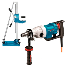 Дриль алмазного свердління Bosch GDB 180 WE Professional в чемодані, свердлильна стійка GCR 180