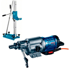 Дриль алмазного свердління Bosch GDB 350 WE Professional з свердлильною стійкою GCR 350