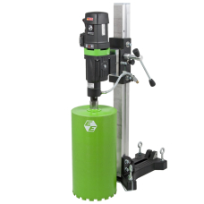 Установка алмазного буріння Eibenstock DBЕ 250 RK з нахилом, баком для води та кріпильним набором