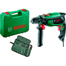 Дриль ударний Bosch UniversalImpact 700 в чемодані з набором з 39 насадками