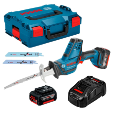 Акумуляторна ножівка Bosch GSA 18 V-LI C Professional в L-Boxx 136 з 2 акб GBA 18V 5,0 Ah та з/п GAL 1880 CV
