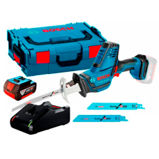 Акумуляторна ножівка Bosch GSA 18 V-LI C Professional з акб GBA 18 V 4,0 Ah, з/п GAL 18V-40 в L-Boxx 136