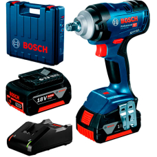 Гайковерт ударный аккумуляторный Bosch GDS 18V-400 Professional с 2 акб GBA 18V 5 Ah, з/у GAL 18V-40 в чемодане