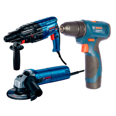 Набір інструментів Bosch перфоратор GBH 240 + болгарка GWS 670 + шурупокрут GSR 120 LI