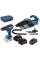 Акумуляторний набір Bosch Professional з ударного дриля-шурупокрута GSB 18V-50 в L-BOXX 102 та пилососа GAS 18V-1, з 2 акб GBA 18V 5 Ah і з/п GAL 1880 CV