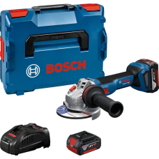 Акумуляторна кутова шліфмашина Bosch GWS 18V-11 S Professional з 2 акб GBA 18V 5 Ah та з/п GAL 1880 CV, в L-BOXX 136