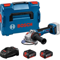 Акумуляторна кутова шліфмашина Bosch GWS 18V-11 Professional з 2 акб GBA 18V 5 Ah та з/п GAL 1880 CV, в L-BOXX 136