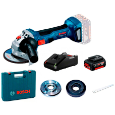 Акумуляторна кутова шліфмашина Bosch GWS 180-LI Professional з 1 акб GBA 18V 4.0Ah і з/п GAL 18V-40 в чемодані