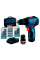 Бесщеточный шуруповерт Bosch GSR 12V-30 Professional в cумке с 2 акб GBA 12V 2 Ah, з/у GAL 12V-40, набором 25 бит, набором 7 сверл по металлу, набором 7 сверл по дереву