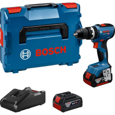Акумуляторний ударний дриль-шурупокрут Bosch GSB 18V-65 Professional з 2 акб GBA 18V 5 Ah і з/п GAL 18V-40, в L-BOXX 136N