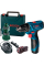 Аккумуляторная дрель-шуруповерт Bosch GSR 120-LI Professional в чемодане с 2 акб 2 Ah, з/у GAL 1210 CV и набором из 24 бит