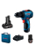 Безщітковий шурупокрут Bosch GSR 12V-30 Professional в чемодані з акб GBA 12V 2х2 Ah та 6 Ah, з/п GAL 12V-40