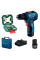 Безщітковий шурупокрут Bosch GSR 12V-30 Professional в чемодані з 2 акб GBA 12V 2 Ah,  з/п GAL 12V-40, набором 34 насадок