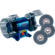 Точило Bosch GBG 60-20 Professional з 3 кругами зерном 24, 36, 60