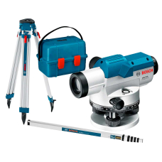 Оптичний нівелір Bosch Professional GOL 20 D в кейсі з штативом BT 160, лінійкою GR 500
