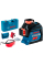 Линейный лазерный нивелир Bosch GLL 3-80 Professional в кейсе с мишенью, чехлом и очками