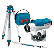 Оптичний нівелір Bosch Professional GOL 26 D в кейсі з штативом BT 160, рейкою GR 500