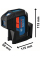 Лазерний нівелір Bosch GPL 3 G Professional з чохлом і 2 батарейками 1.5 V