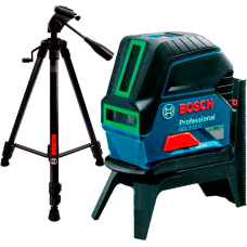 Лазерний нівелір Bosch GCL 2-15 G Professional з штативом BT 150, тримачем RM 1, мішенню