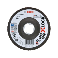 Шліфкруг пелюстковий Bosch X-Lock X571 Best for Metal 125 мм К80 (2608619203)