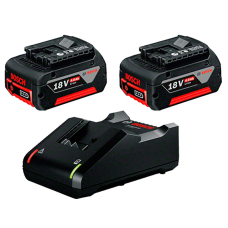 Акумулятор для електроінструментів Bosch GBA 18V 4.0 Ah, 2 шт і з/п GAL 18V-40