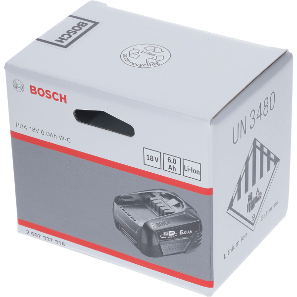 Аккумулятор для электроинструментов Bosch PBA 18V 6.0 Ah W-C